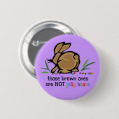 Brown-Geleebonbons Button (Vorne & Hinten)