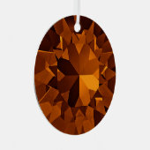 Brown Gems Ornament Aus Metall (Vorderseite Rechts)