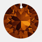 Brown Gems Ornament Aus Metall (Rückseite)