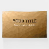 Brown geometric mesh Triangle custom text Banner (Horizontal)