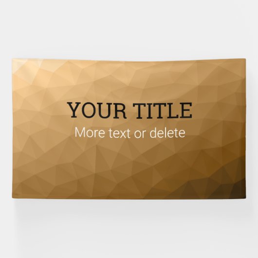 Brown geometric mesh Triangle custom text Banner (Horizontal)