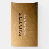 Brown geometric mesh Triangle custom text Banner (Vertikal)