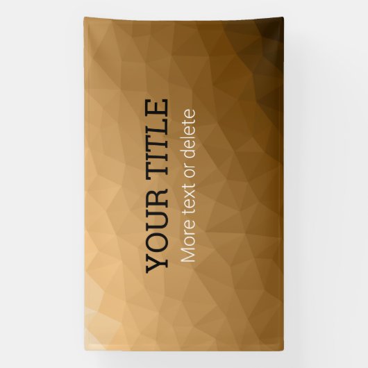 Brown geometric mesh Triangle custom text Banner (Vertikal)