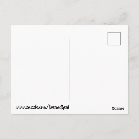 Brown Gepunktet Extravagant Show Llama Postkarte (Rückseite)