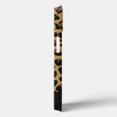 Brown Gepunktet Jaguar Print mit Glitzer Case-Mate iPhone Hülle (Rückseite / Rechts)