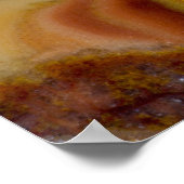 Brown Gepunktet Onyx Poster (Ecke)
