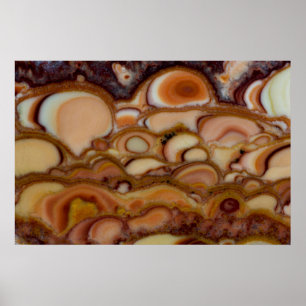 Brown Gepunktet Onyx Poster