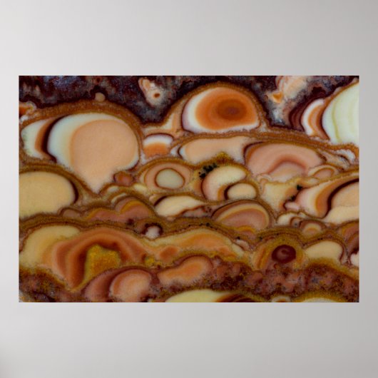 Brown Gepunktet Onyx Poster (Vorne)