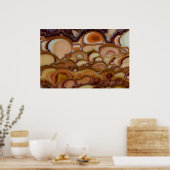 Brown Gepunktet Onyx Poster (Küche)