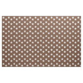 Brown-Gewebe mit weißer Sternchen-Vereinbarung Stoff (Yard (91,4 cm))