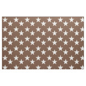 Brown-Gewebe mit weißer Sternchen-Vereinbarung Stoff (Fat Quarter (45,7 x 55,9 cm))