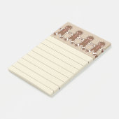 Brown Gingerbrot Post It Notes Post-it Klebezettel (angewinkelt)