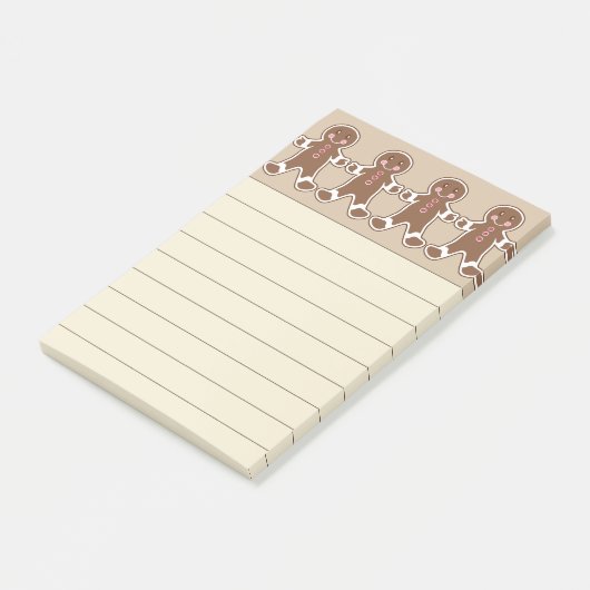 Brown Gingerbrot Post It Notes Post-it Klebezettel (angewinkelt)
