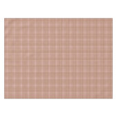 Brown gingham check tischdecke (Vorderseite (Horizontal))