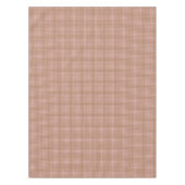Brown gingham check tischdecke (Vorderseite)