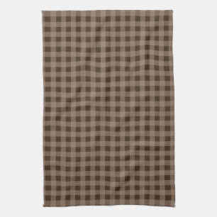 Brown Gingham Country Kitchtuch Handtuch
