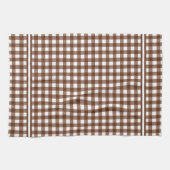 Brown Gingham Geschirrtuch (Horizontal)