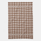 Brown Gingham Geschirrtuch (Vertikal)
