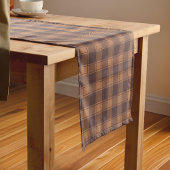 Brown Gingham Herbst Kurzer Tischläufer