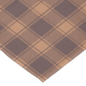 Brown Gingham Herbst Tischdecke (Schrägansicht)