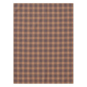 Brown Gingham Herbst Tischdecke (Vorderseite)