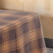 Brown Gingham Herbst Tischdecke