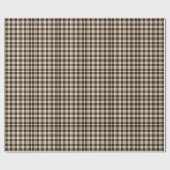 Brown-Gingham kariert Geschenkpapier (Flach)