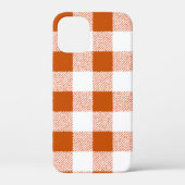 Brown Gingham Karo Pattern Case-Mate iPhone Hülle (Rückseite)