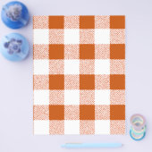 Brown Gingham Karo Pattern Flyer (Einzeln)