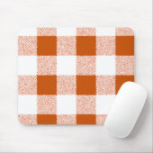 Brown Gingham Karo Pattern Mousepad (Mit Mouse)