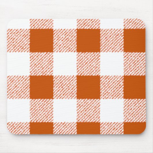 Brown Gingham Karo Pattern Mousepad (Vorne)