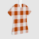 Brown Gingham Karo Pattern Ornament (Vorderseite)