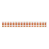 Brown Gingham Karo Pattern Ripsband (Vorderseite)