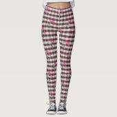 Brown Gingham Leggings (Vorderseite)