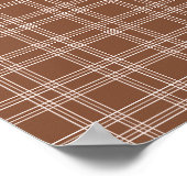Brown Gingham Poster (Ecke)