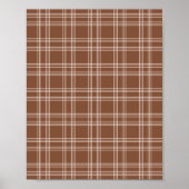 Brown Gingham Poster (Vorne)