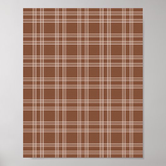Brown Gingham Poster (Vorne)