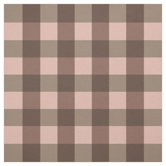 Brown Gingham Stoff (Muster)
