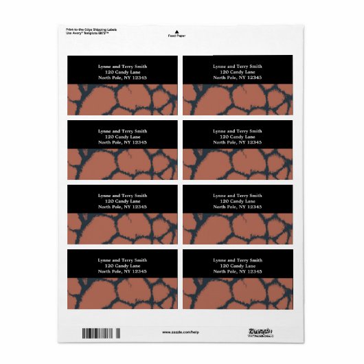 Brown Giraffe Fur Pattern (Vorne)