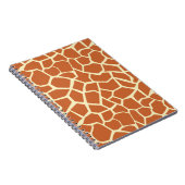Brown Giraffe Muster Notizblock (Rechte Seite)
