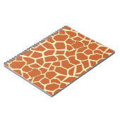 Brown Giraffe Muster Notizblock (Linke Seite)