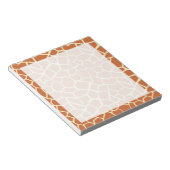 Brown Giraffe Muster Notizblock (angewinkelt)