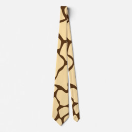 Brown Giraffe Pattern – Minimal Animal Print Krawatte