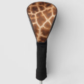 Brown Giraffe Print Golf Headcover (Vorderseite)