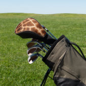 Brown Giraffe Print Golf Headcover (In SItu)