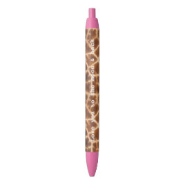 Brown Giraffe Print Kugelschreiber