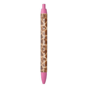 Brown Giraffe Print Kugelschreiber
