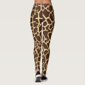 Brown Giraffe Print Leggings (Rückseite)