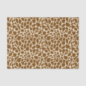 Brown Giraffe Print Pattern Seidenpapier (Vorderseite)