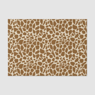 Brown Giraffe Print Pattern Seidenpapier